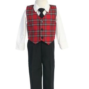 4-Piece Boy's Holiday Vest Set